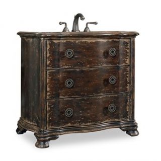 Cole & Co. 38 Designer Series Collection Davis Vanity   Distressed Cherry and W