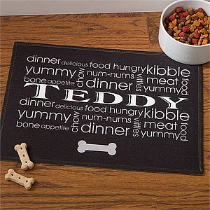 Personalized Meal Mat for Dogs   Doggie Delights
