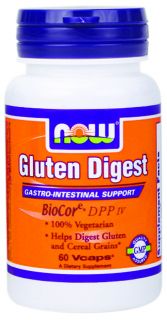 NOW Foods   Gluten Digest Gastro Intestinal Support   60 Vegetarian Capsules