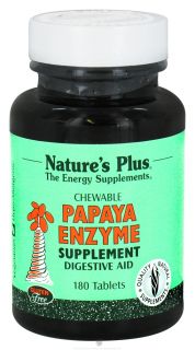 Natures Plus   Papaya Enzyme   180 Chewable Tablets