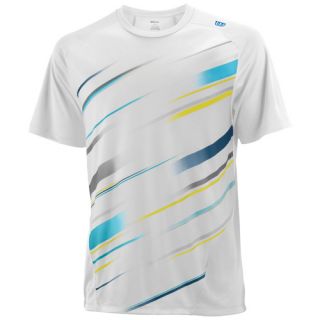 Wilson Cardiff Stripe Crew Wilson Mens Tennis Apparel