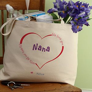 Personalized Mothers Tote Bag   All Our Hearts