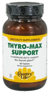 Country Life   Thyro Max Support   60 Tablets (formerly Biochem Rapid Release)