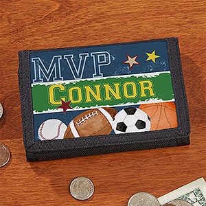 Personalized Boys Wallets   Sports