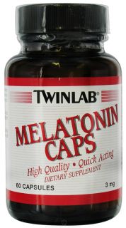Twinlab   Melatonin Caps 3 mg.   60 Capsules