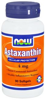 NOW Foods   Astaxanthin Cellular Protection 4 mg.   90 Softgels