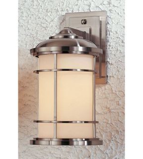 Lighthouse 1 Light Outdoor Wall Lights in Brushed Steel OL2202BS