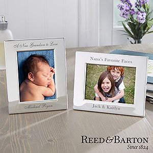 Personalized Pewter Picture Frames for Her   3x5   Reed & Barton
