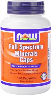 NOW Foods   Full Spectrum Minerals Multi Mineral Formula   120 Capsules