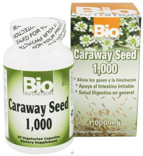 Bio Nutrition   Caraway Seed 1000 mg.   60 Vegetarian Capsules