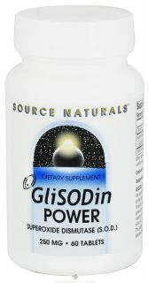 Source Naturals   GliSODin Power Superoxide Dismutase SOD 250 mg.   60 Tablets