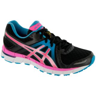 ASICS GEL Excel33 2 ASICS Womens Running Shoes Black/Electric Pink/Turquoise