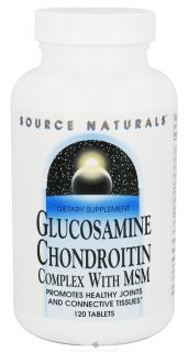 Source Naturals   Glucosamine Chondroitin Complex with MSM   120 Tablets