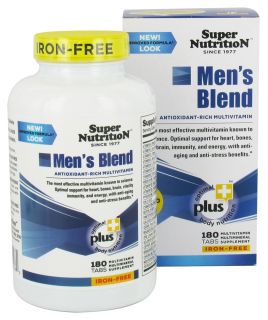 Super Nutrition   Mens Blend Iron Free   180 Vegetarian Tablets