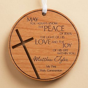 Personalized Wood Medallion Keepsake   Blessing for You