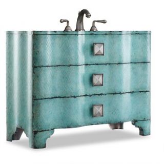 Cole & Co. 44 Designer Series Collection Chambers Sink Chest   Turquoise