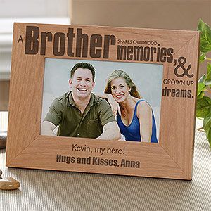 Personalized Brother Picture Frames   4x6