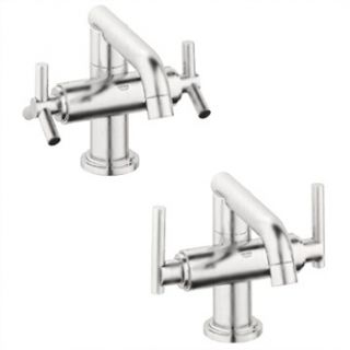 Grohe Atrio Low Spout Lavatory Centerset   Infinity Brushed Nickel