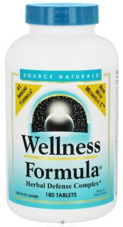 Source Naturals   Wellness Formula   180 Tablets