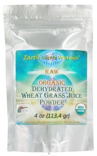 Earth Circle Organics   Dehydrated Wheat Grass Juice Powder   4 oz.