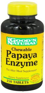 Good N Natural   Chewable Papaya Enzyme   250 Tablets