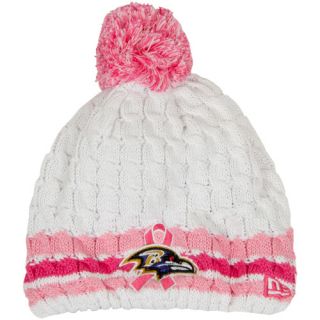 Baltimore Ravens New Era Breast Cancer Knit Cap 2013 New Era Womens Fan Gear