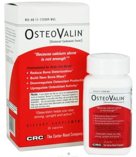 Carter Reed Company   OsteoValin Osteoval Carbonate Forte   30 Capsules