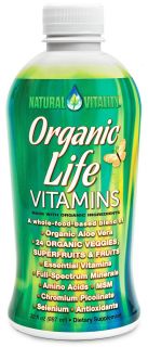 Natural Vitality   Organic Life Vitamins Organic Fruit Flavor   30 oz.
