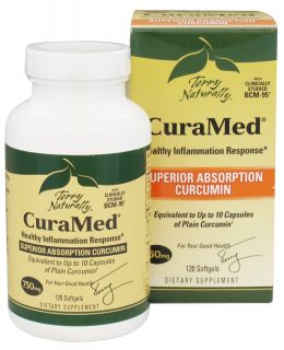 EuroPharma   Terry Naturally CuraMed with BCM 95 750 mg.   120 Softgels