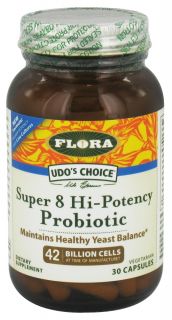 Flora   Udos Choice Super 8 Hi Potency Probiotic   30 Capsules