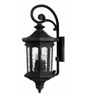 Raley 4 Light Outdoor Wall Lights in Museum Black 1605MB