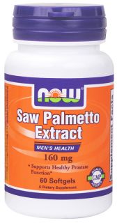 NOW Foods   Saw Palmetto Double Strength 160 mg.   60 Softgels