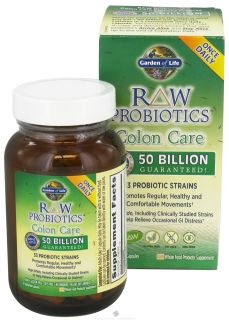 Garden of Life   Raw Probiotics Colon Care 33 Probiotic Strains   30 Vegetarian Capsules