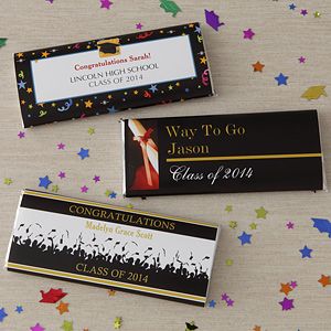 Personalized Graduation Party Candy Bar Wrappers   Way To Go Grad