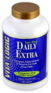 Vita Logic   Daily Extra Iron Free Complete Multi Vitamin & Mineral Formula Once Daily   90 Tablets