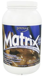 Syntrax   Matrix 2.0 Sustained Release Protein Blend Milk Chocolate   2.17 lbs.