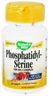 Natures Way   Phosphatidylserine 500 mg.   60 Softgels