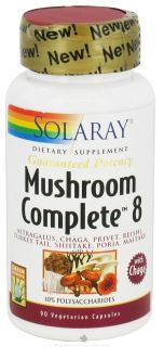 Solaray   Mushroom Complete 8 with Chaga   90 Vegetarian Capsules