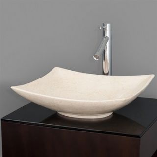 Arista Vessel Sink by Wyndham Collection   Ivory Marble