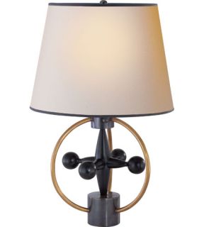 Thomas Obrien Jack 1 Light Table Lamps in Antique Brass With Bronze TOB3018HAB/BZ NP/BT