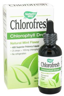 Natures Way   Chlorofresh Chlorophyll Drops Natural Mint   2 oz.