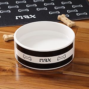 Personalized Ceramic Pet Bowls   Doggie Diner Small