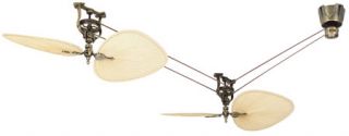 Brewmaster Indoor Ceiling Fans in Antique Brass FP10AB