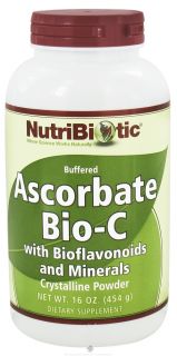 Nutribiotic   Ascorbate Bio C Crystalline Powder with Bioflavonoids and Minerals   16 oz.