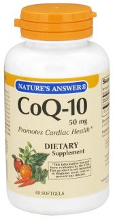 Natures Answer   CoQ 10 50 mg.   60 Softgels