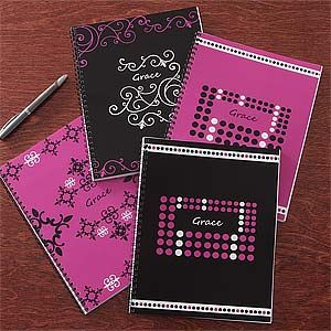 Personalized Notebooks   Just Her Style Set of Two