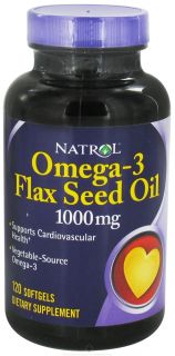 Natrol   Omega 3 Flax Seed Oil 1000 mg.   120 Softgels