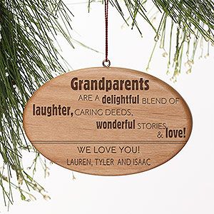 Personalized Christmas Ornaments   Wonderful Grandparent