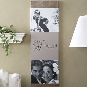 Wedding Photos Personalized Canvas Art   This Day Forward