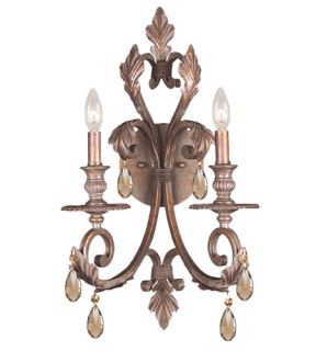 Royal 2 Light Wall Sconces in Florentine Bronze 6902 FB GTS